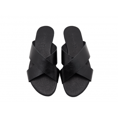 Women Sandals LS-10 CCO Black Leather